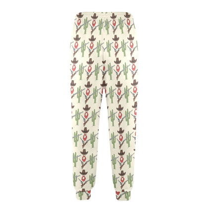 Western Cowboy Print Men's Casual Track Pants