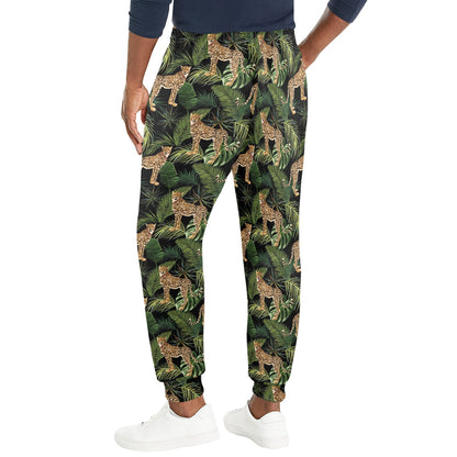 Cheetah Pattern Print Design 05 Men's Casual Track Pants