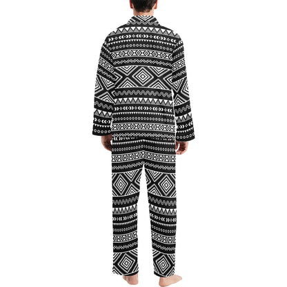 Tribal Pattern Print Design LKS301 Men's Long Pajama Set