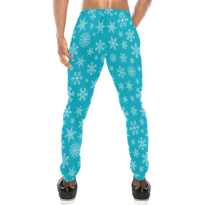 Snowflake Print Design LKS304 Men's Sweatpants