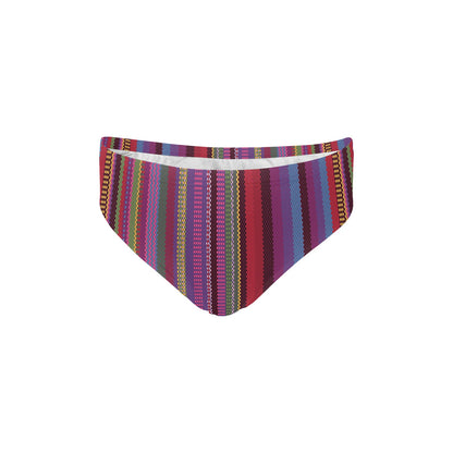 Serape Stripe Print Men's Swimming Briefs