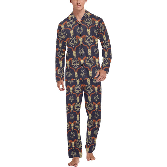 Buffalo Head Print Design LKS403 Men's Long Pajama Set