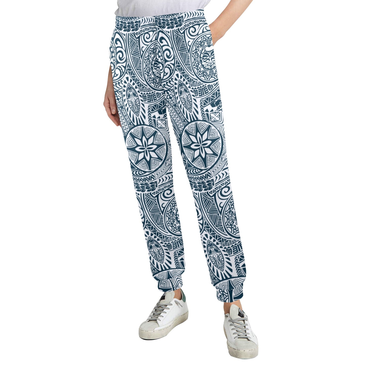 Polynesian Pattern Print Design A03 Women's Casual Track Pants
