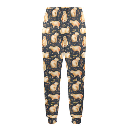 Capybara Pattern Print Design 02 Men's Casual Track Pants