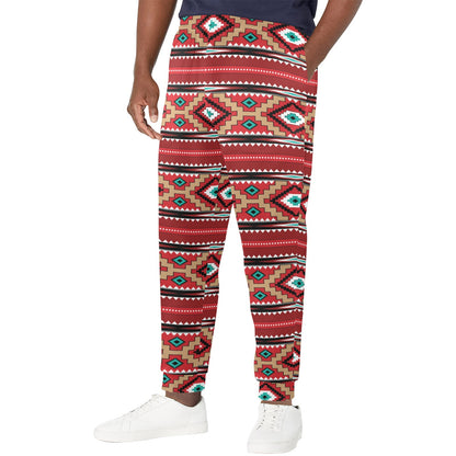 Ethnic Design Print Pattern JJ0136 Men's Casual Track Pants