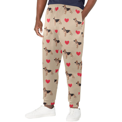 German Shepherd Design Print Pattern JJ0257 Men's Casual Track Pants