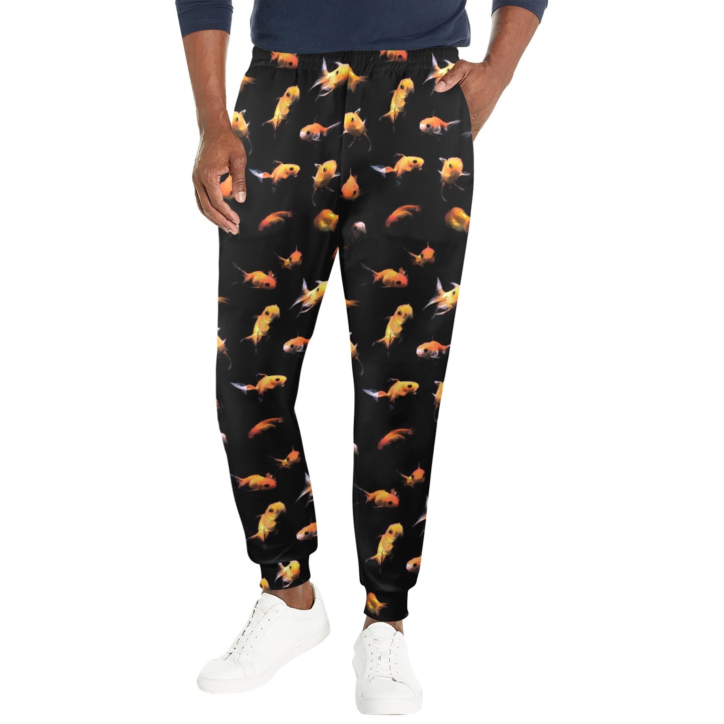 Goldfish Print Design LKS402 Men's Casual Track Pants