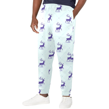 elk Design Print Pattern JJ0195 Men's Casual Track Pants