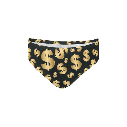 Dollar Pattern Print Design DO04 Men's Swimming Briefs