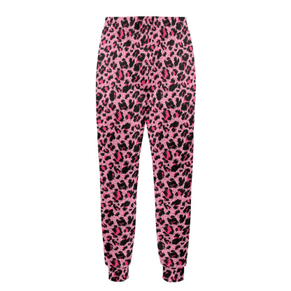 Cheetah Pink Pattern Print Design 01 Men's Casual Track Pants