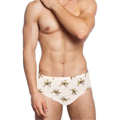 Cowboy Pattern Print Design 01 Men's Swimming Briefs