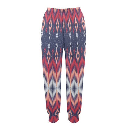 Ikat Print Design LKS401 Women's Casual Track Pants