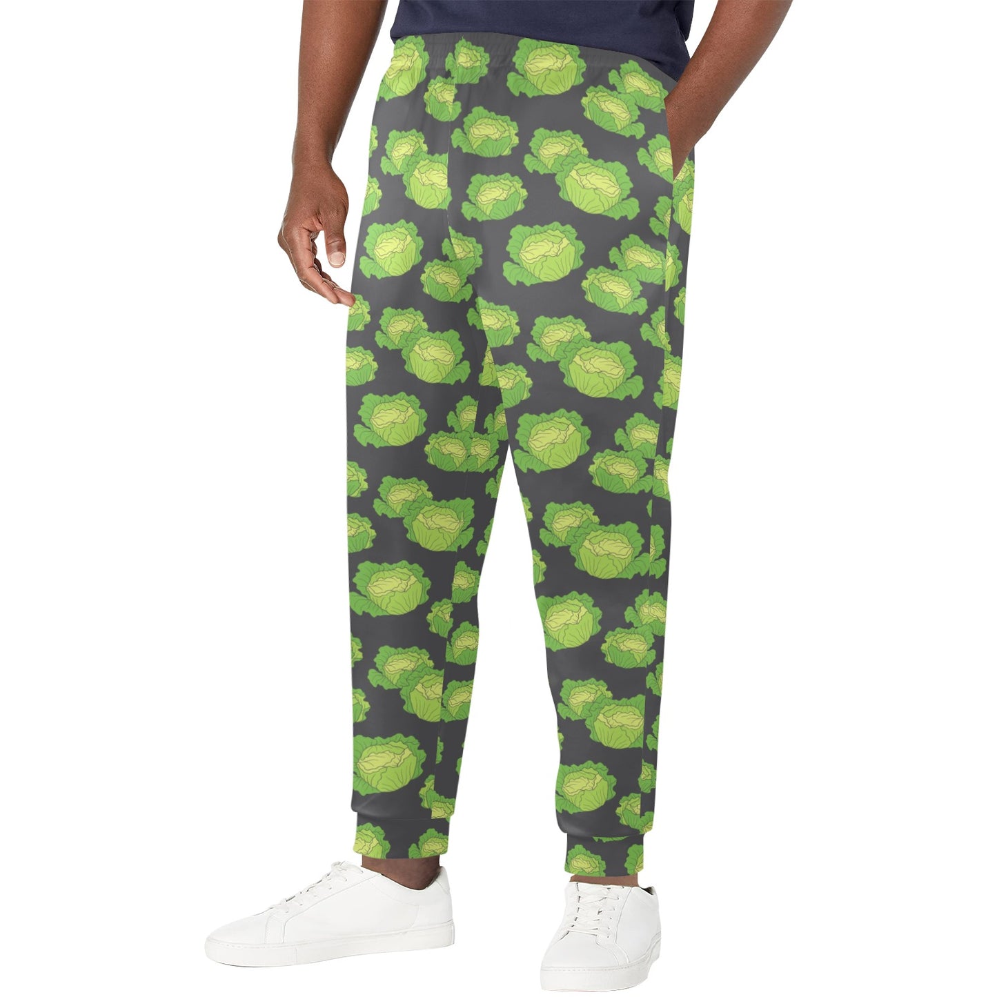 Cabbage Pattern Print Design 01 Men's Casual Track Pants