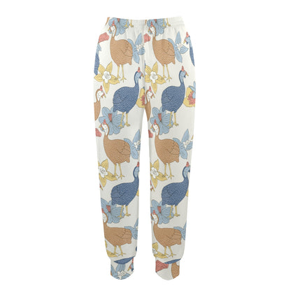 Guinea Fowl Pattern Print Design 01 Women's Casual Track Pants