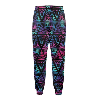Tribal aztec Dark Multicolor Men's Casual Track Pants