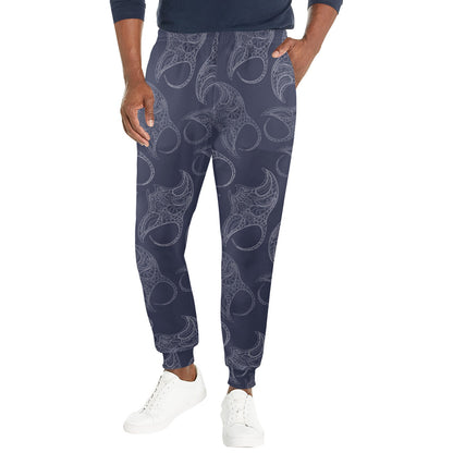 Manta Ray Pattern Print Design 01 Men's Casual Track Pants