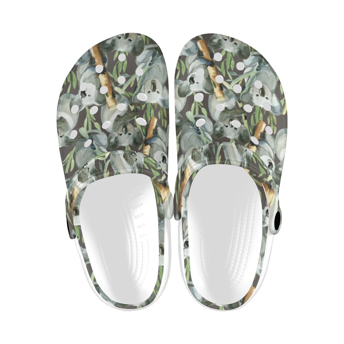 Koala Pattern Design Print Unisex Clogs Shoes