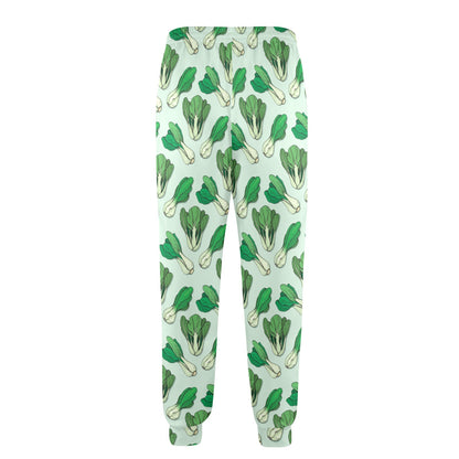 Bok Choy Pattern Print Design 01 Men's Casual Track Pants