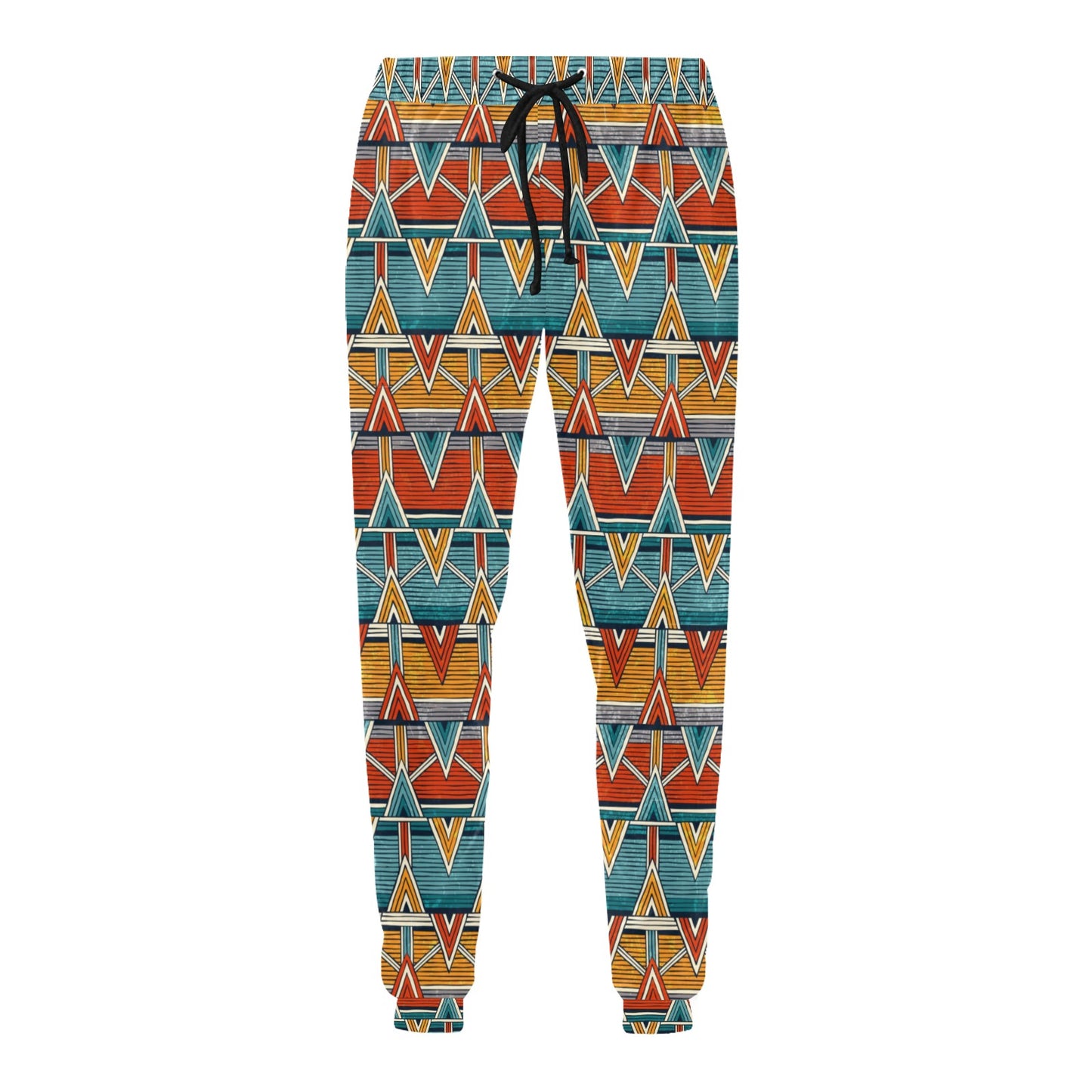 Kente Print African Design Themed Men's Sweatpants