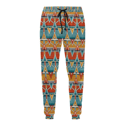 Kente Print African Design Themed Men's Sweatpants