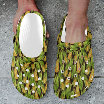 Agricultural Corn cob Print Unisex Clogs Shoes