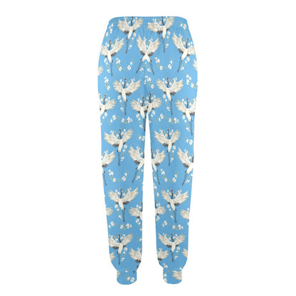 Crane Pattern Print Design 03 Women's Casual Track Pants