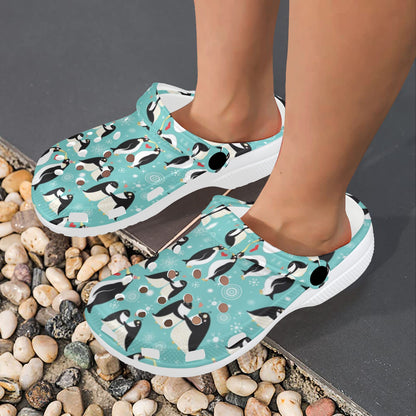 Penguin Love Print Unisex Clogs Shoes