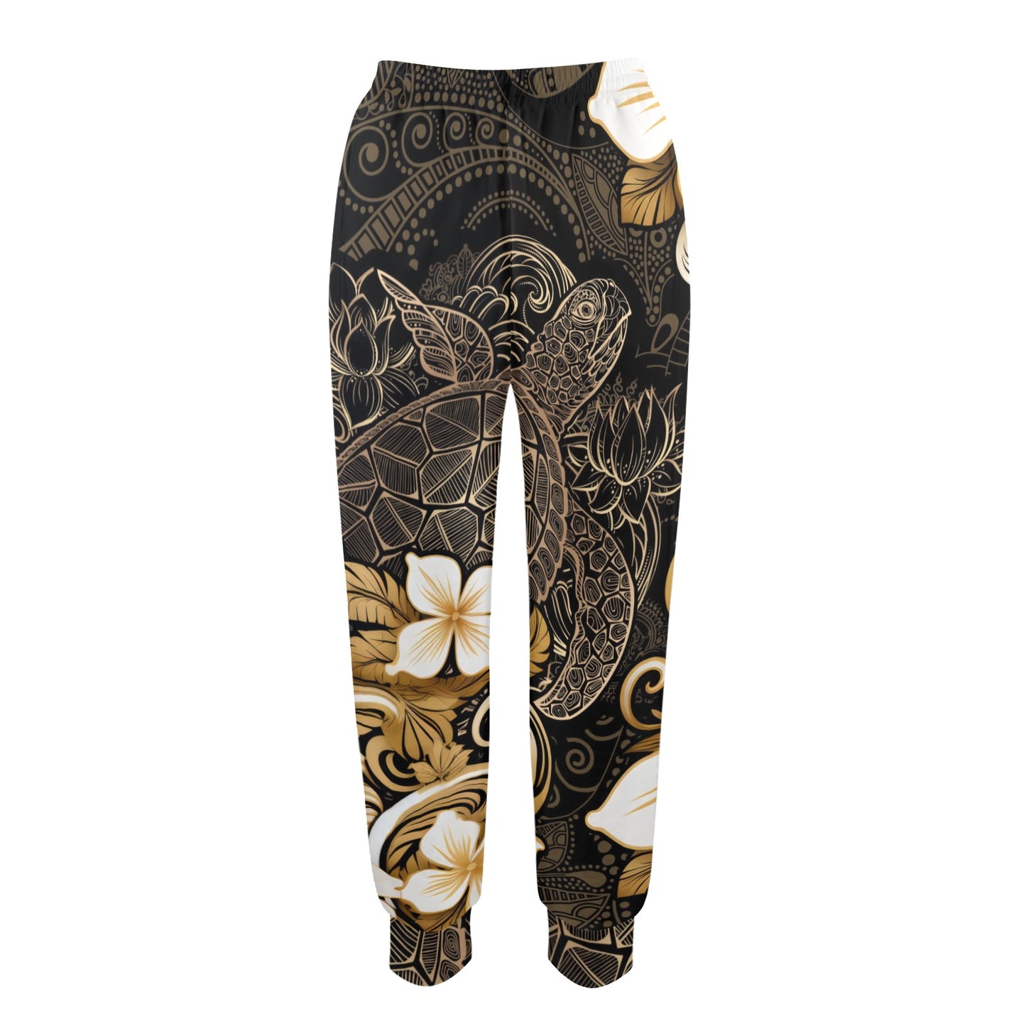 Polynesian Plumeria Sea Turtle Women's Casual Track Pants