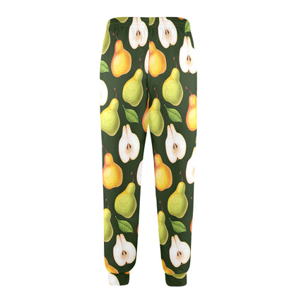 Pear Pattern Print Design PE06 Men's Casual Track Pants