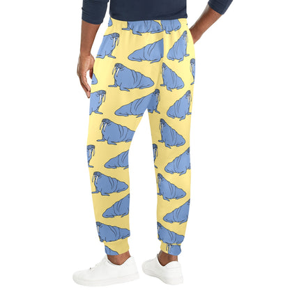 Walrus Pattern Print Design 02 Men's Casual Track Pants