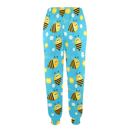 Bee Pattern Print Design BEE06 Women's Casual Track Pants