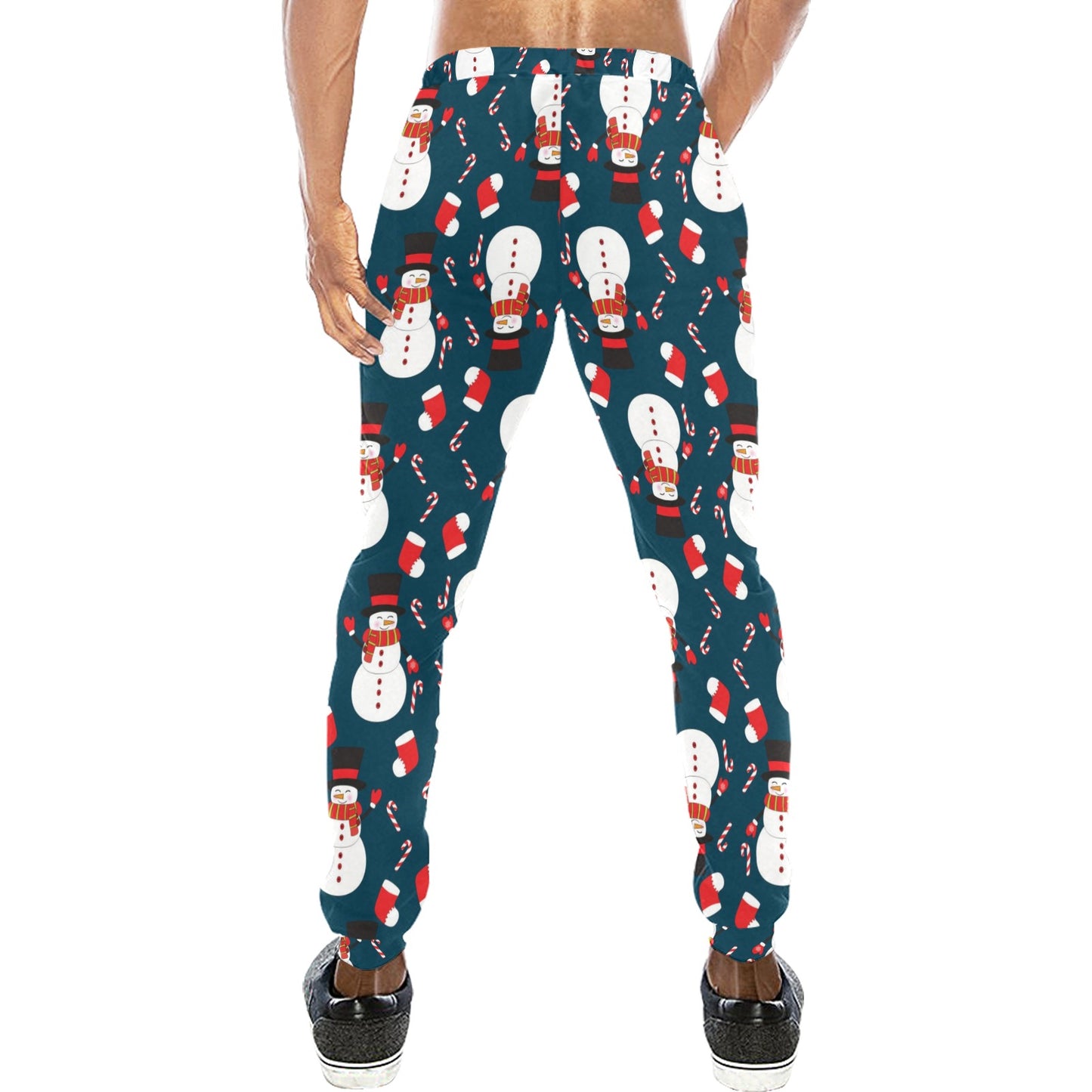 Snowman Print Design LKS301 Men's Sweatpants