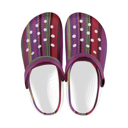 Serape Stripe Print Unisex Clogs Shoes