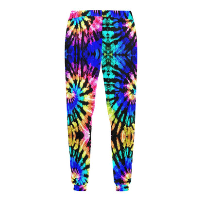 Tie Dye Rainbow Design Print Men's Sweatpants