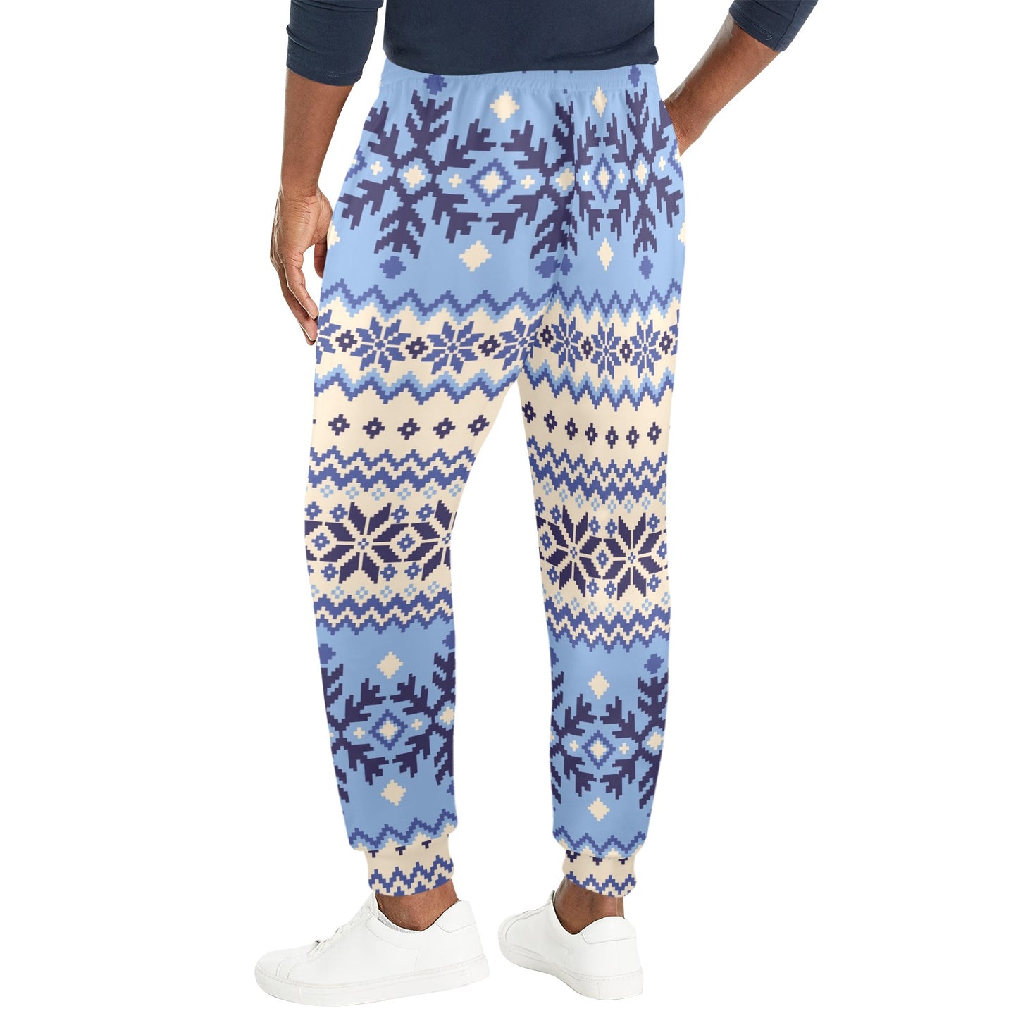 Nordic Pattern Print Design A03 Men's Casual Track Pants