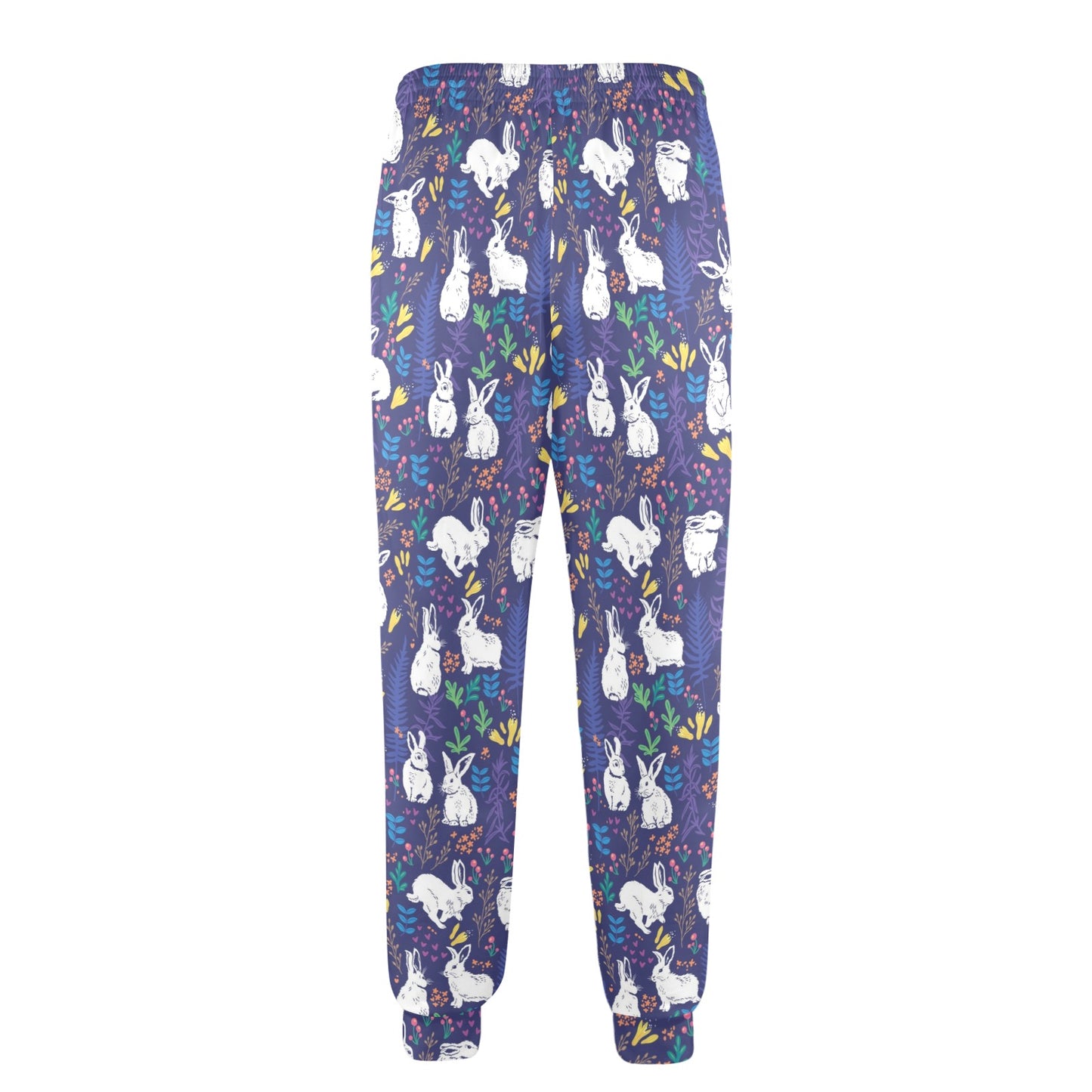 Bunny Pattern Print Design 01 Men's Casual Track Pants