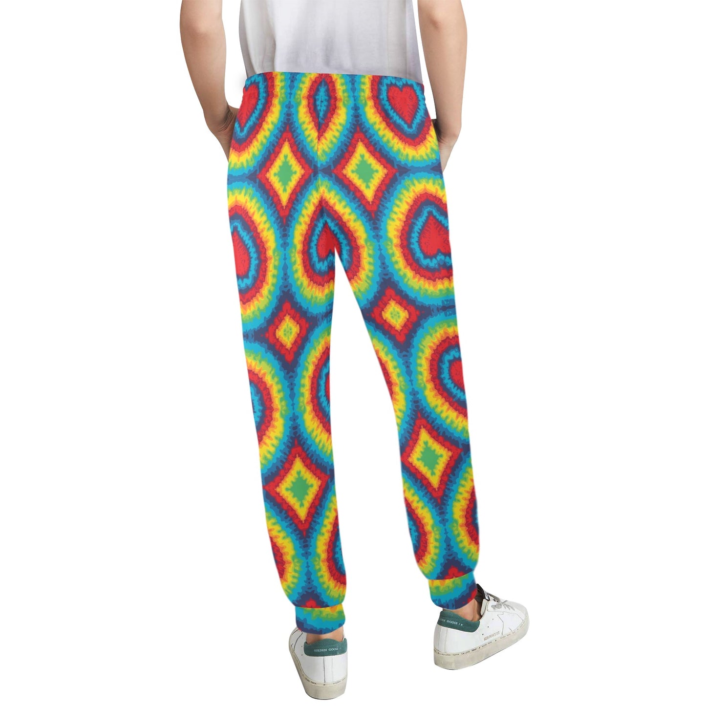 Tie Dye Heart shape Women's Casual Track Pants