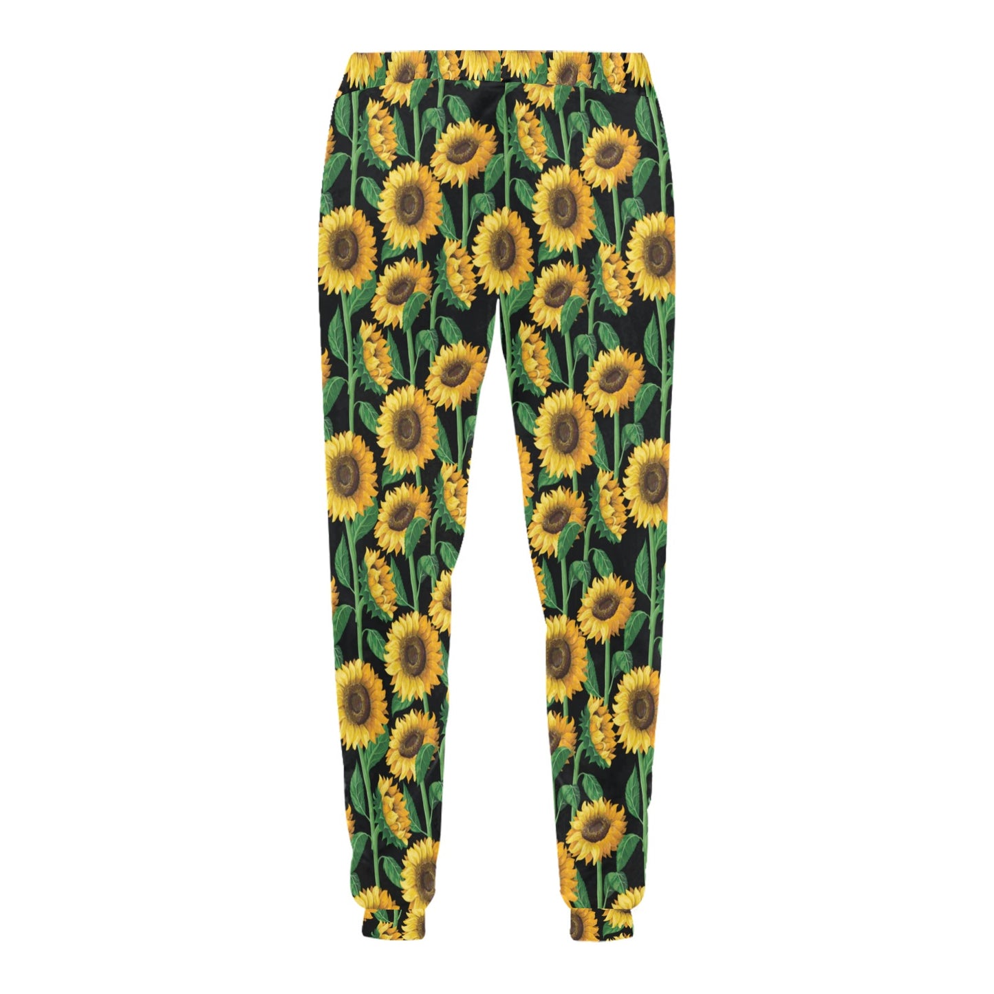 Sunflower Realistic Print Pattern Men's Sweatpants