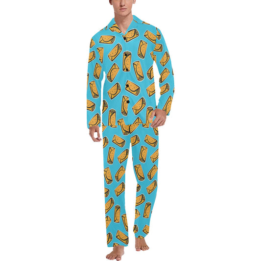 Burrito Print Design LKS301 Men's Long Pajama Set