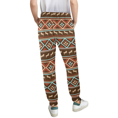 Western Horse Pattern Print LKS301 Women's Casual Track Pants