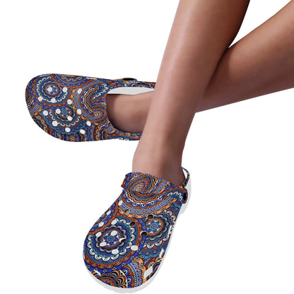 Mandala Boho Chic Design Print Unisex Clogs Shoes