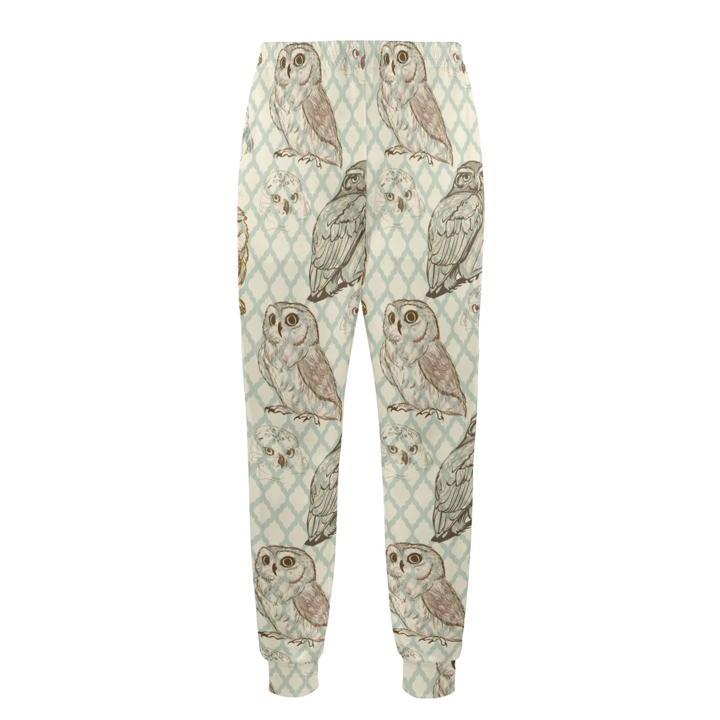 Owl Pattern Print Design A03 Men's Casual Track Pants