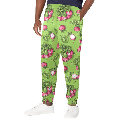Radish Pattern Print Design A05 Men's Casual Track Pants