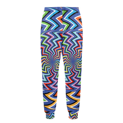 Optical illusion Pattern Print Design A02 Men's Casual Track Pants