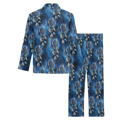 Eagles Dream Catcher Themed Men's Long Pajama Set