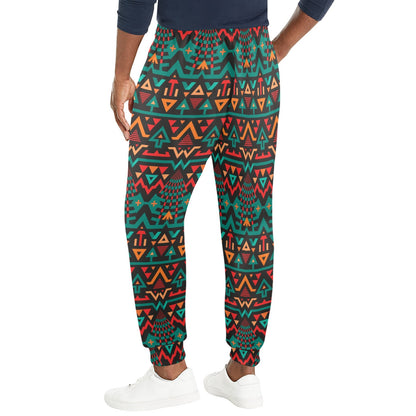 Aztec Pattern Print Design 04 Men's Casual Track Pants