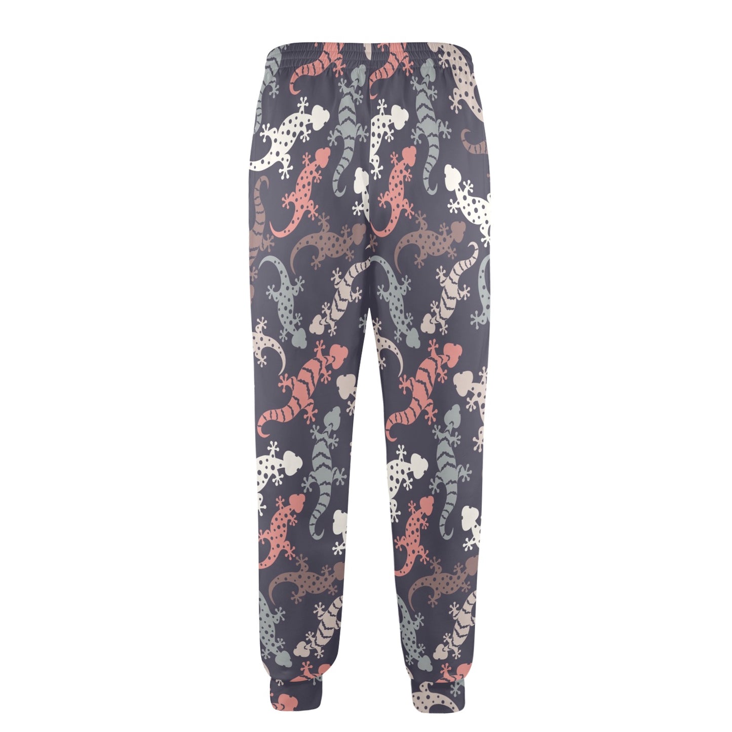 Gecko Pattern Print Design 02 Men's Casual Track Pants