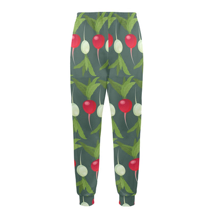 Radish Pattern Print Design A03 Men's Casual Track Pants