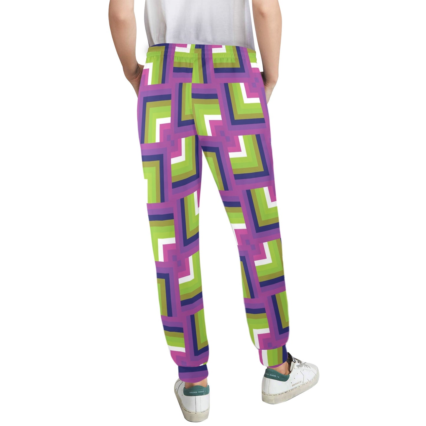Optical illusion Pattern Print Design A05 Women's Casual Track Pants