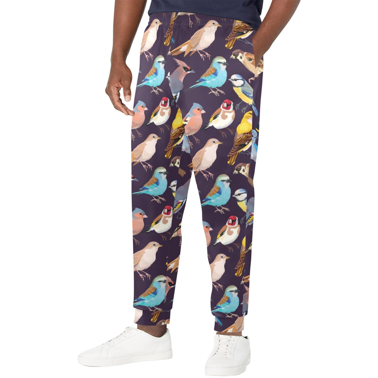 Bird Cute Print Pattern Men's Casual Track Pants